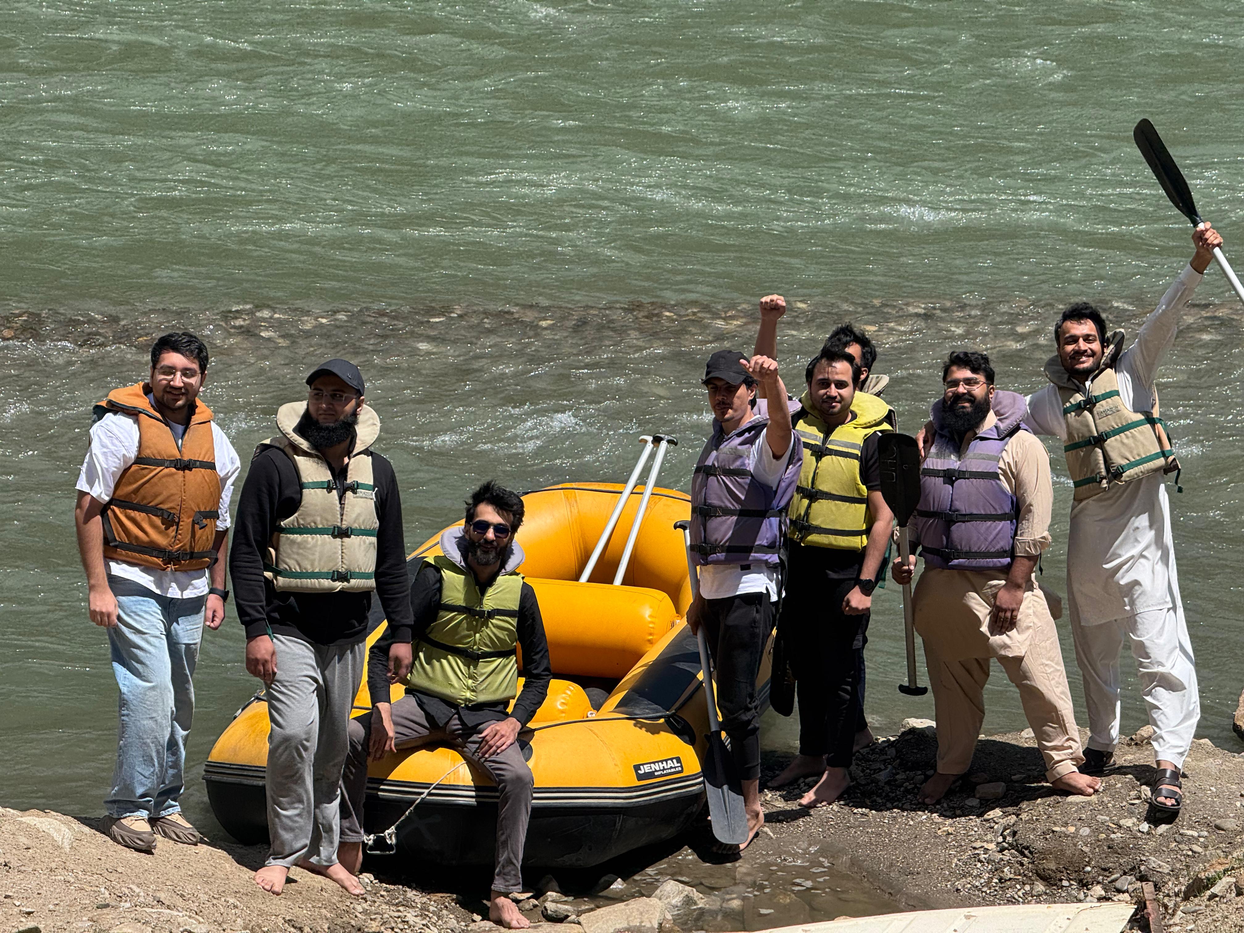 Rafting with friends