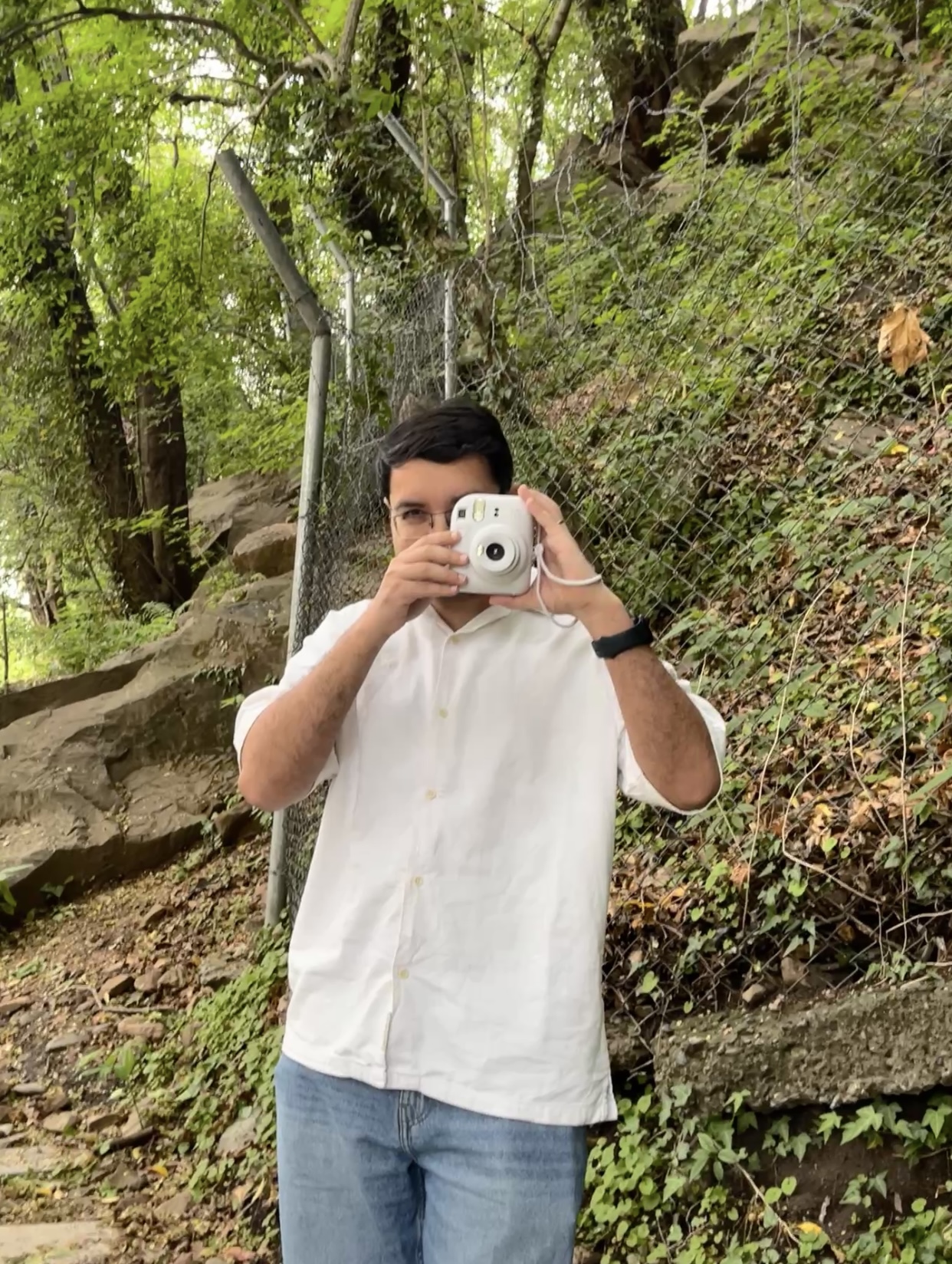 Instax shot in the forest